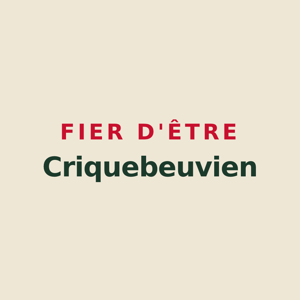 Tote bag « Fier d'être Criquebeuvien » — design pour Criquebeuf-sur-Seine