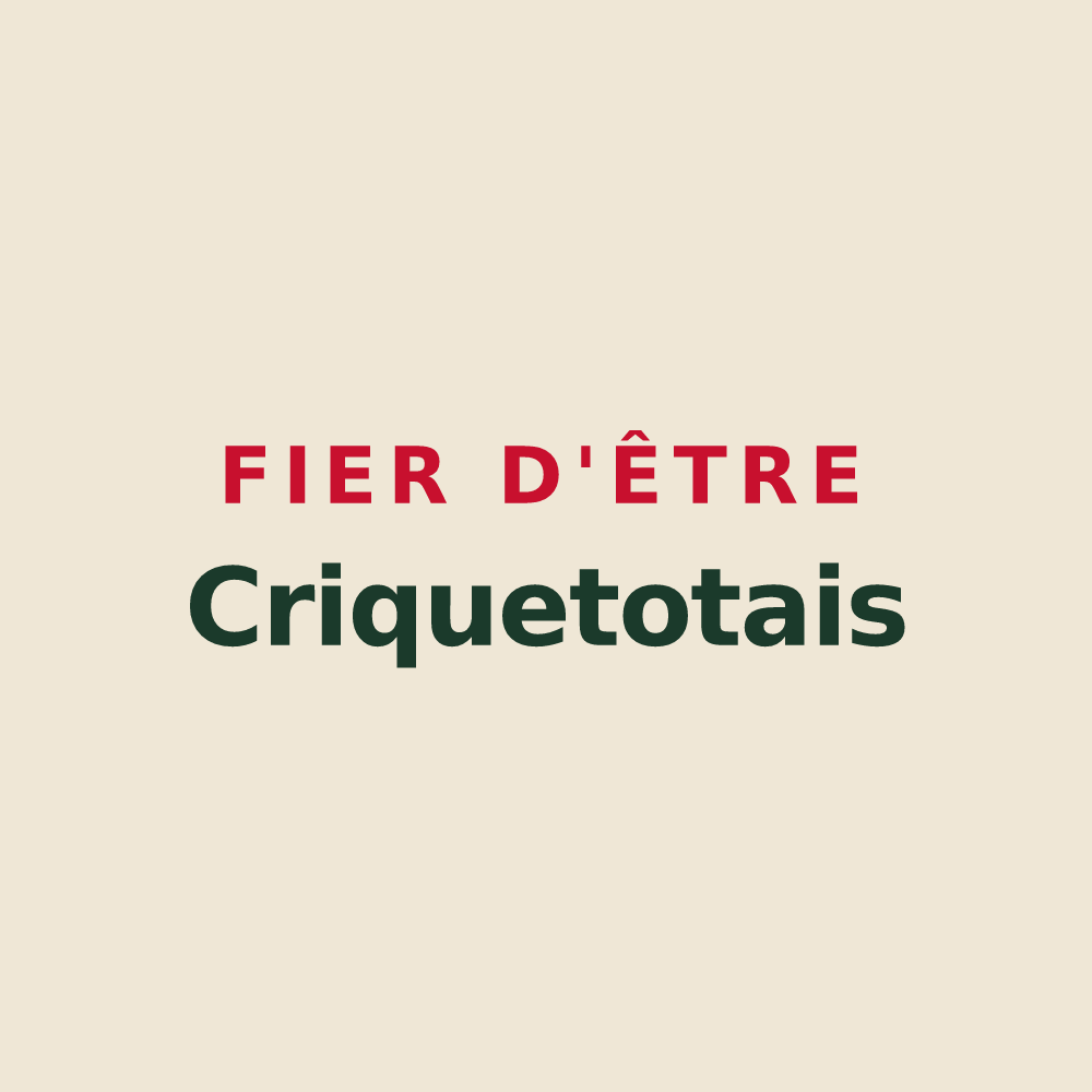 Tote bag « Fier d'être Criquetotais » — design pour Criquetot-l'Esneval