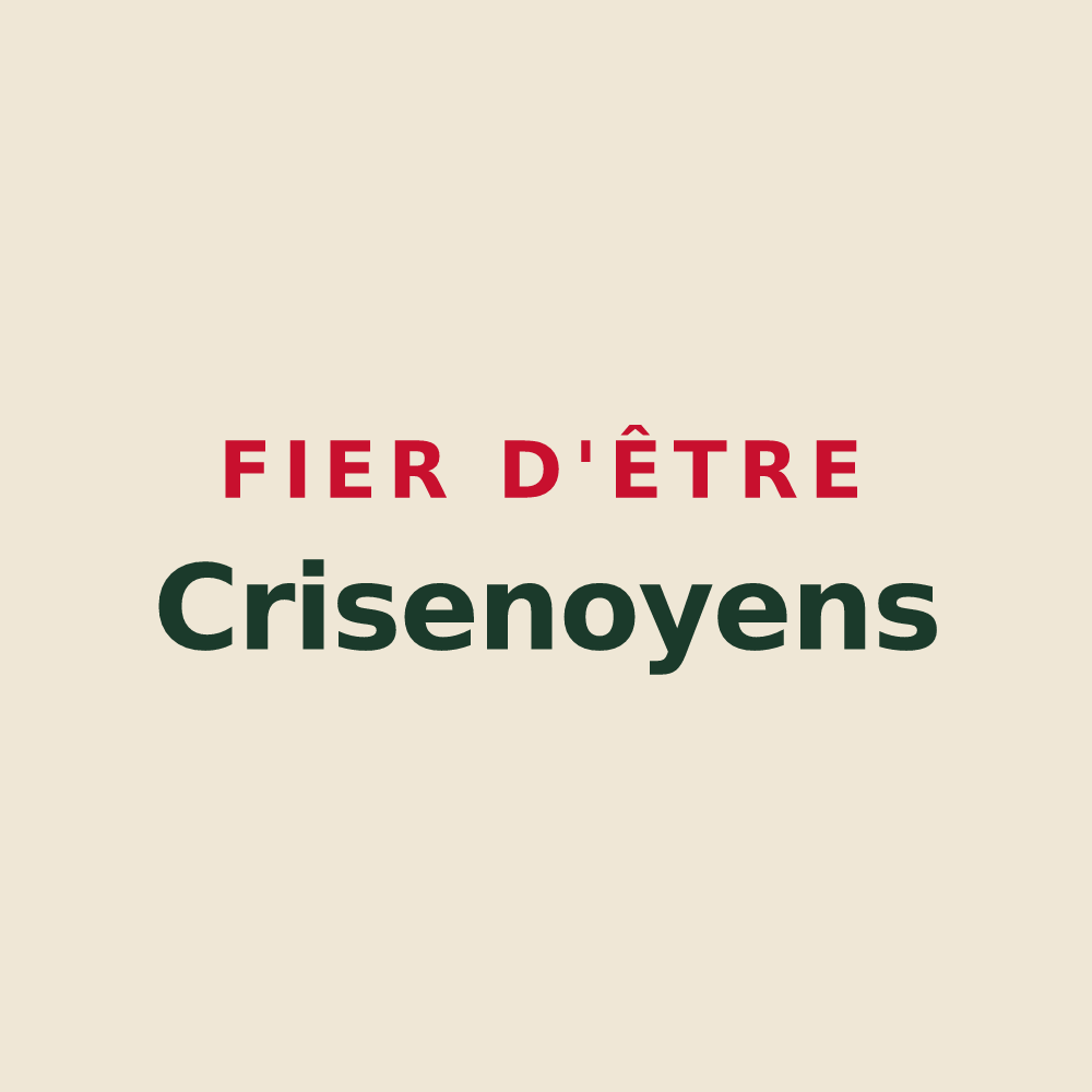 Tote bag « Fier d'être Crisenoyens » — design pour Crisenoy