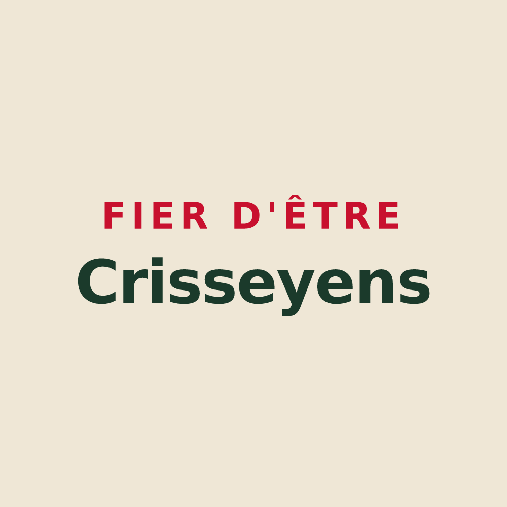 Tote bag « Fier d'être Crisseyens » — design pour Crissey