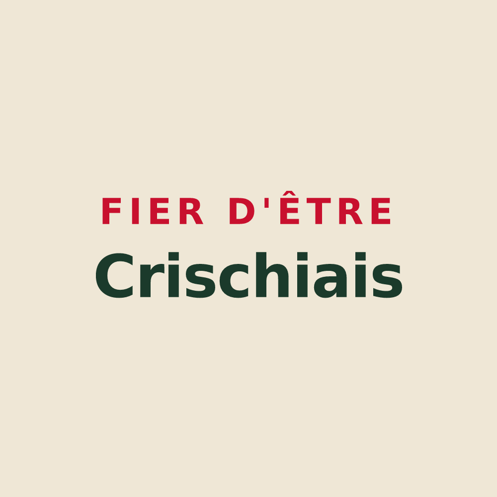 Tote bag « Fier d'être Crischiais » — design pour Crissey