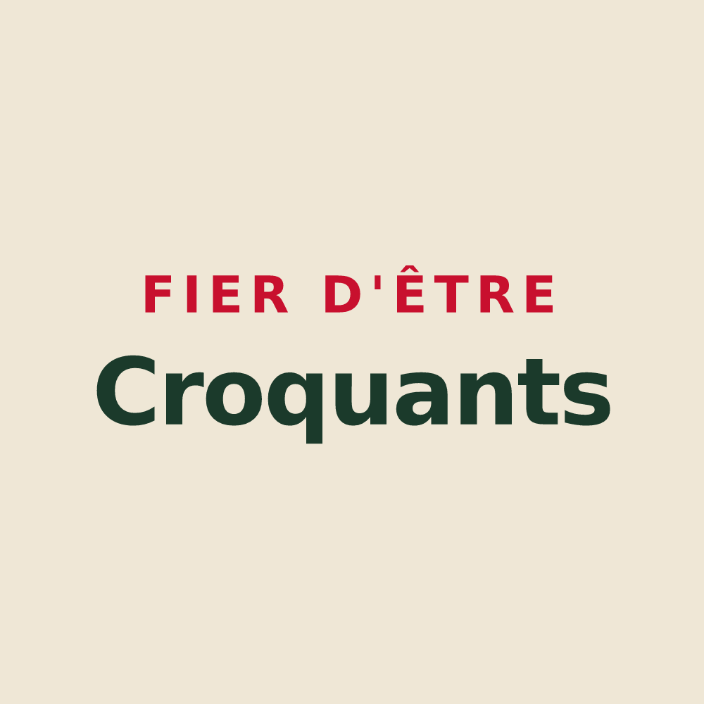 Tote bag « Fier d'être Croquants » — design pour Crocq