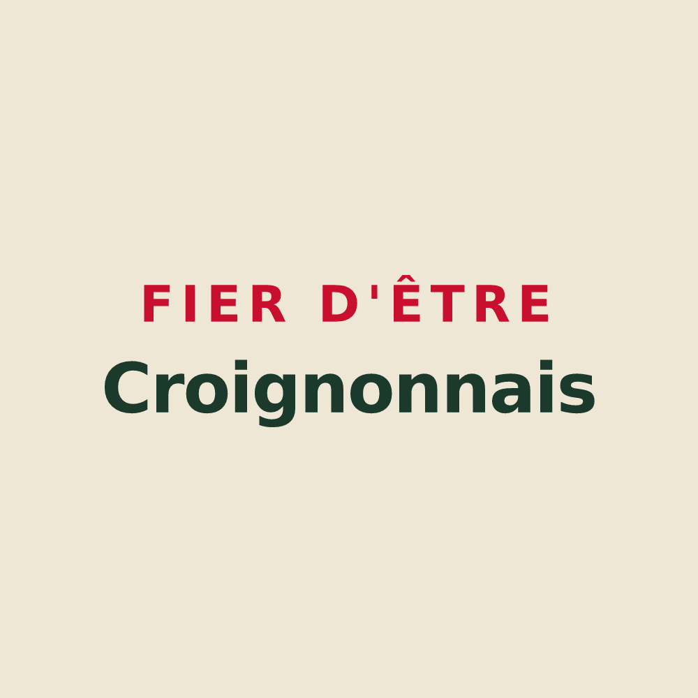Tote bag « Fier d'être Croignonnais » — design pour Croignon
