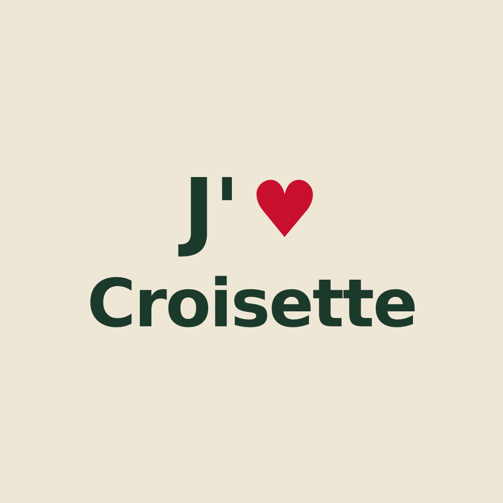 Tote bag personnalisé Croisette — design J'aime Croisette