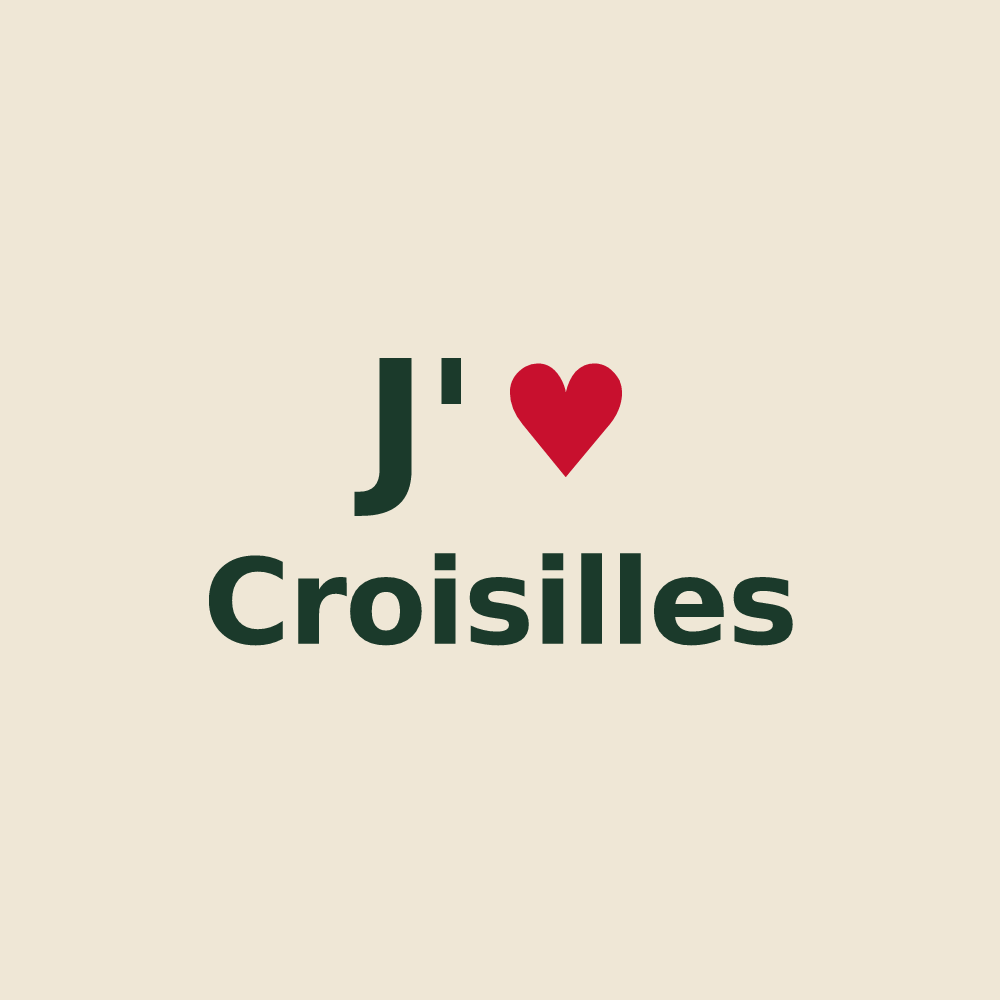 Tote bag personnalisé Croisilles — design J'aime Croisilles