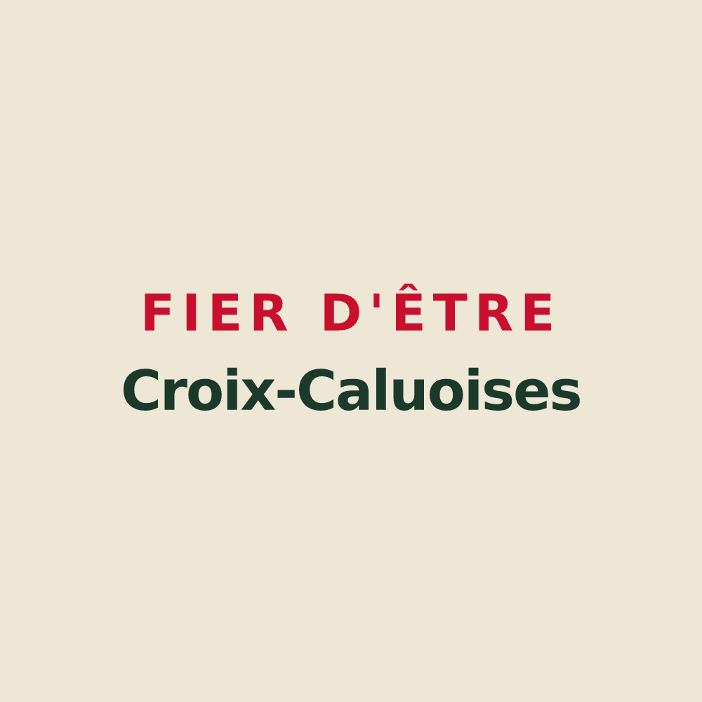 Tote bag « Fier d'être Croix-Caluoises » — design pour Croix-Caluyau