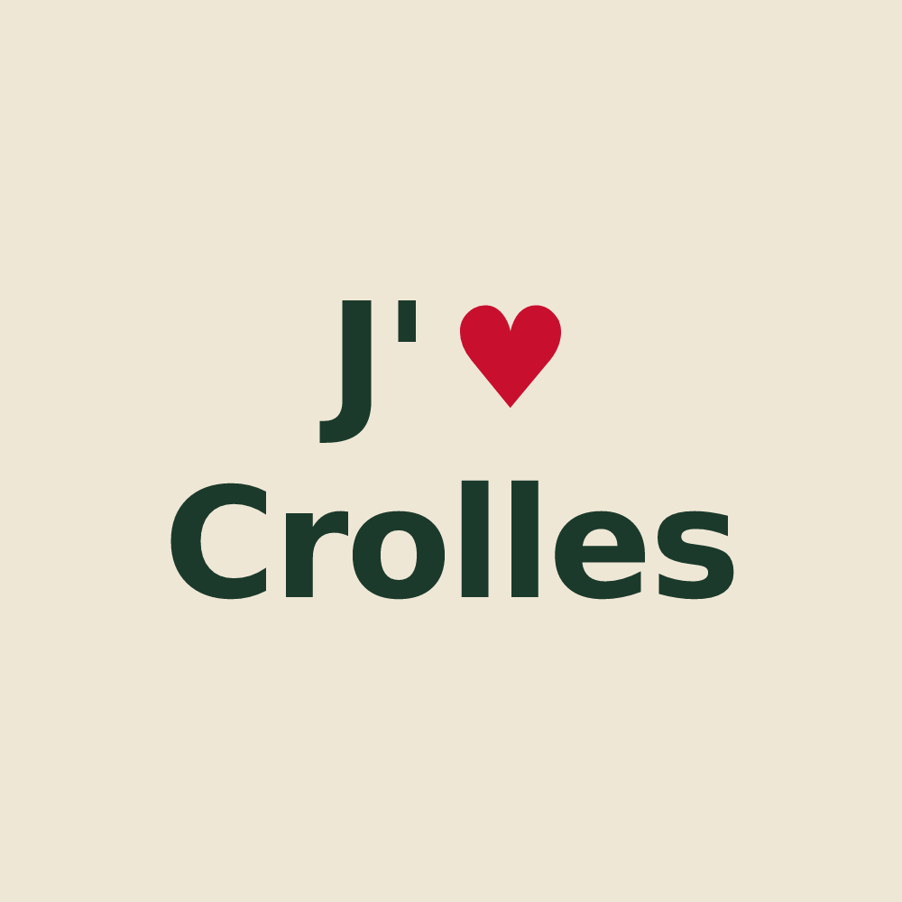 Tote bag personnalisé Crolles — design J'aime Crolles