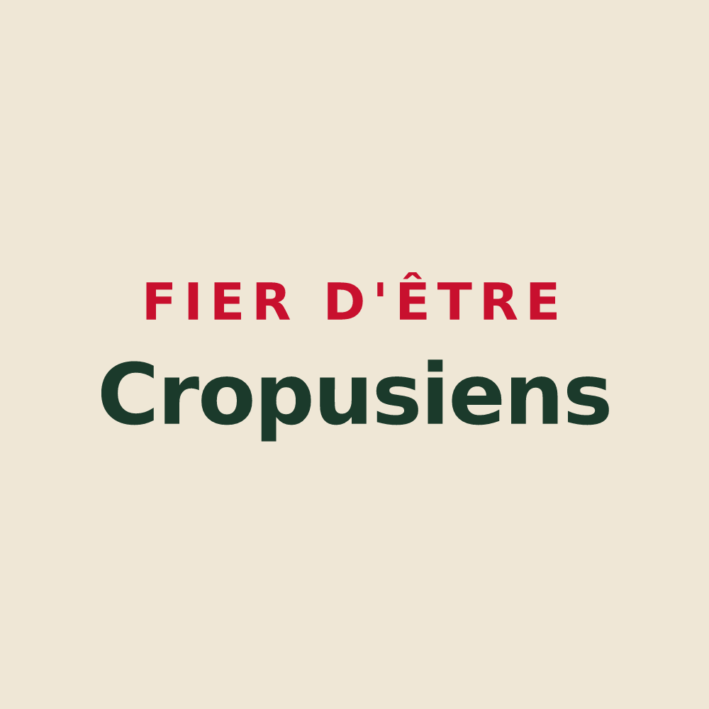 Tote bag « Fier d'être Cropusiens » — design pour Cropus