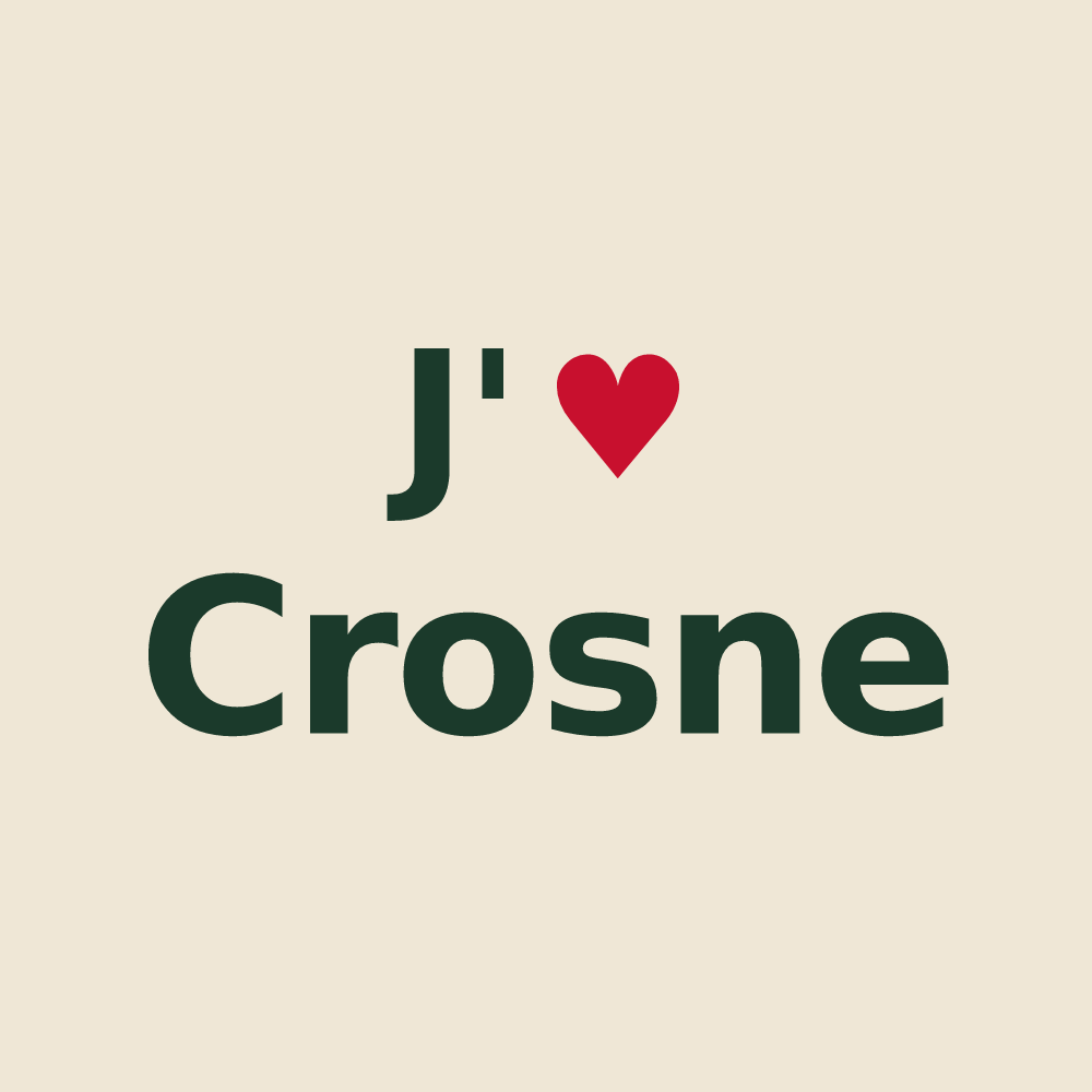 Tote bag personnalisé Crosne — design J'aime Crosne