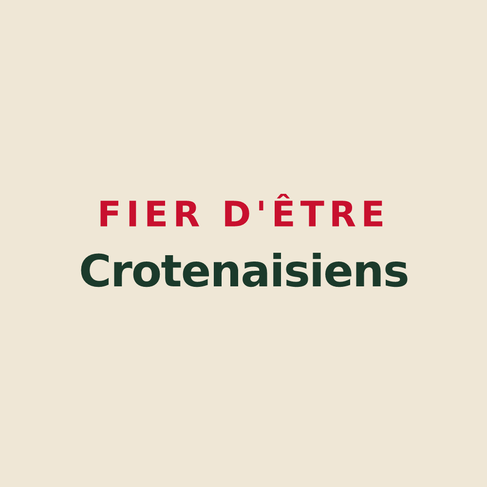 Tote bag « Fier d'être Crotenaisiens » — design pour Crotenay