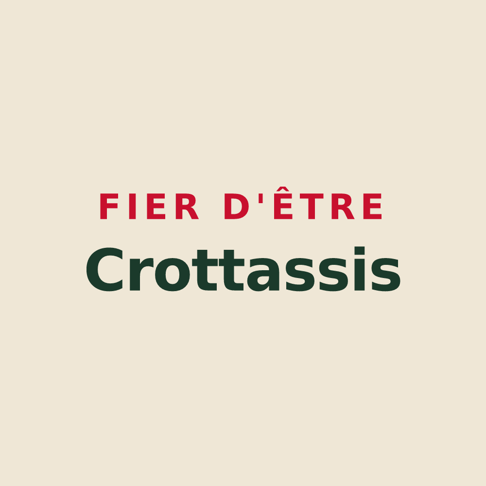 Tote bag « Fier d'être Crottassis » — design pour Crottet