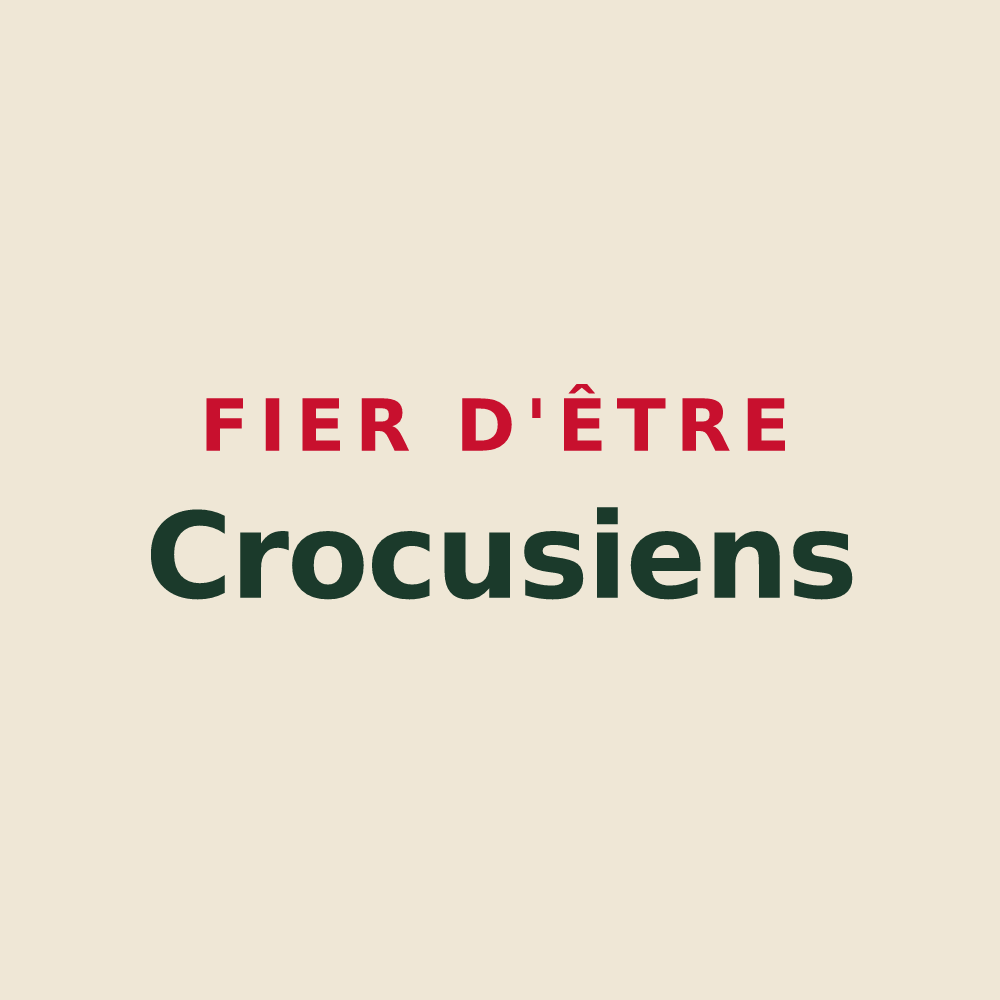 Tote bag « Fier d'être Crocusiens » — design pour Crouay