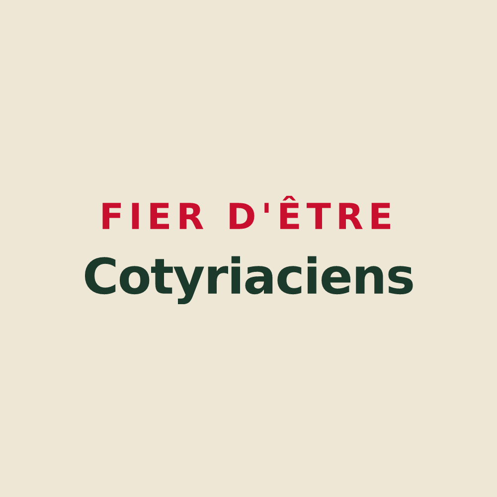 Tote bag « Fier d'être Cotyriaciens » — design pour Crouy-en-Thelle