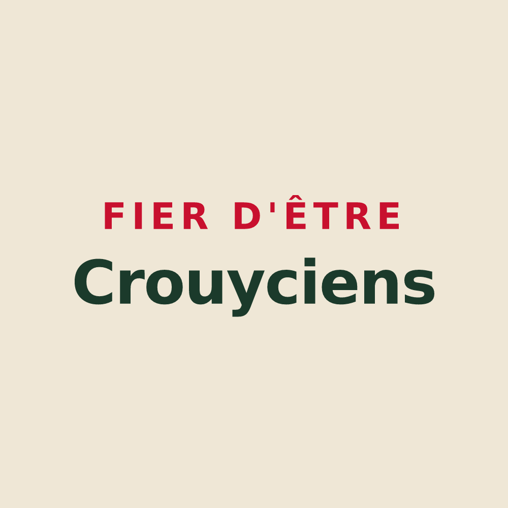 Tote bag « Fier d'être Crouyciens » — design pour Crouy-sur-Ourcq