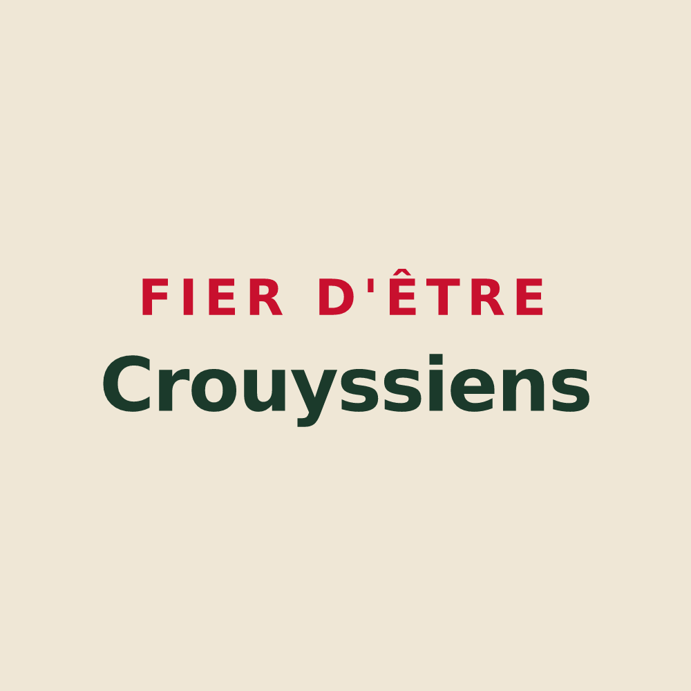 Tote bag « Fier d'être Crouyssiens » — design pour Crouy