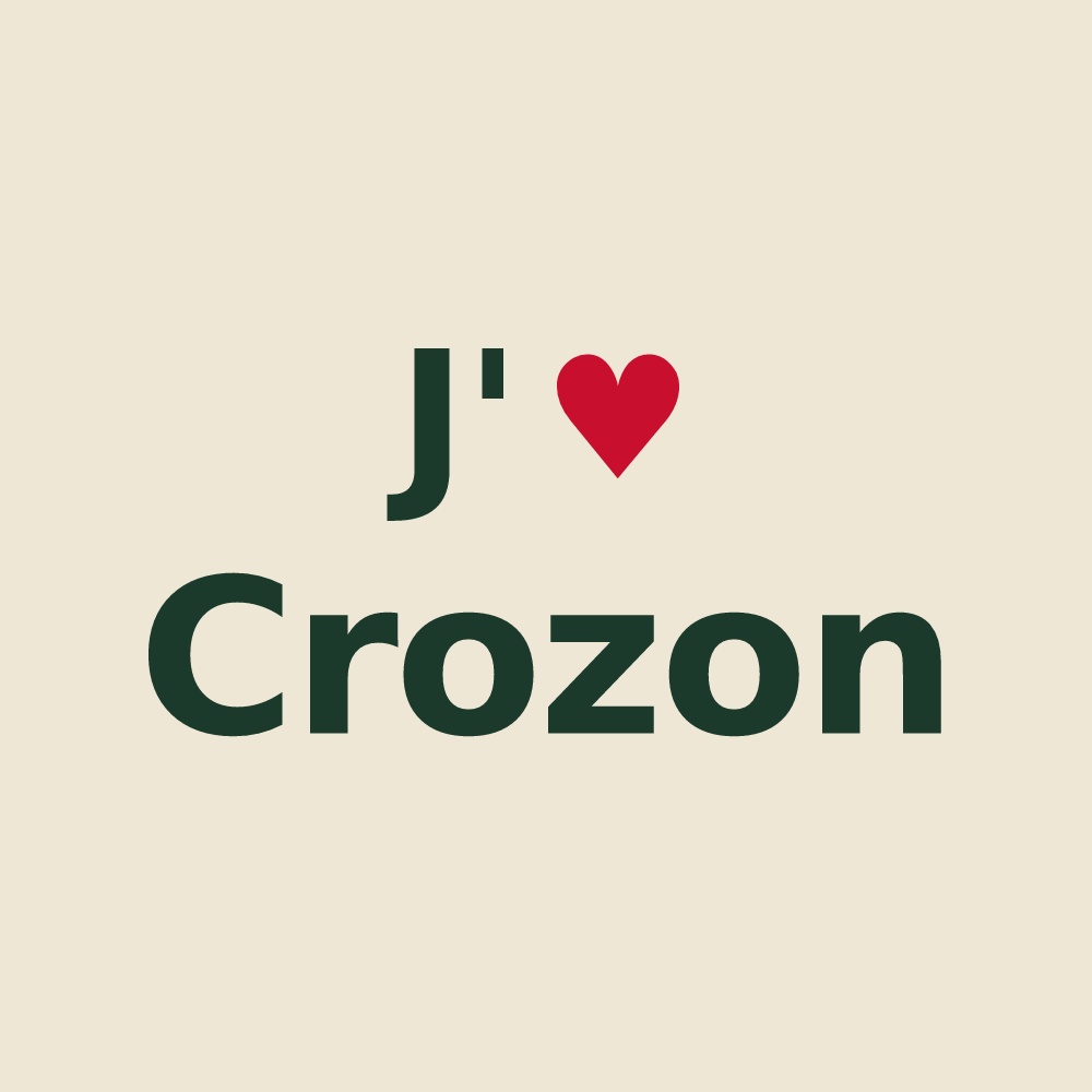 Tote bag personnalisé Crozon — design J'aime Crozon