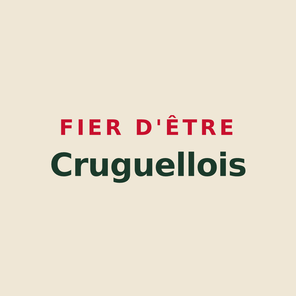 Tote bag « Fier d'être Cruguellois » — design pour Cruguel