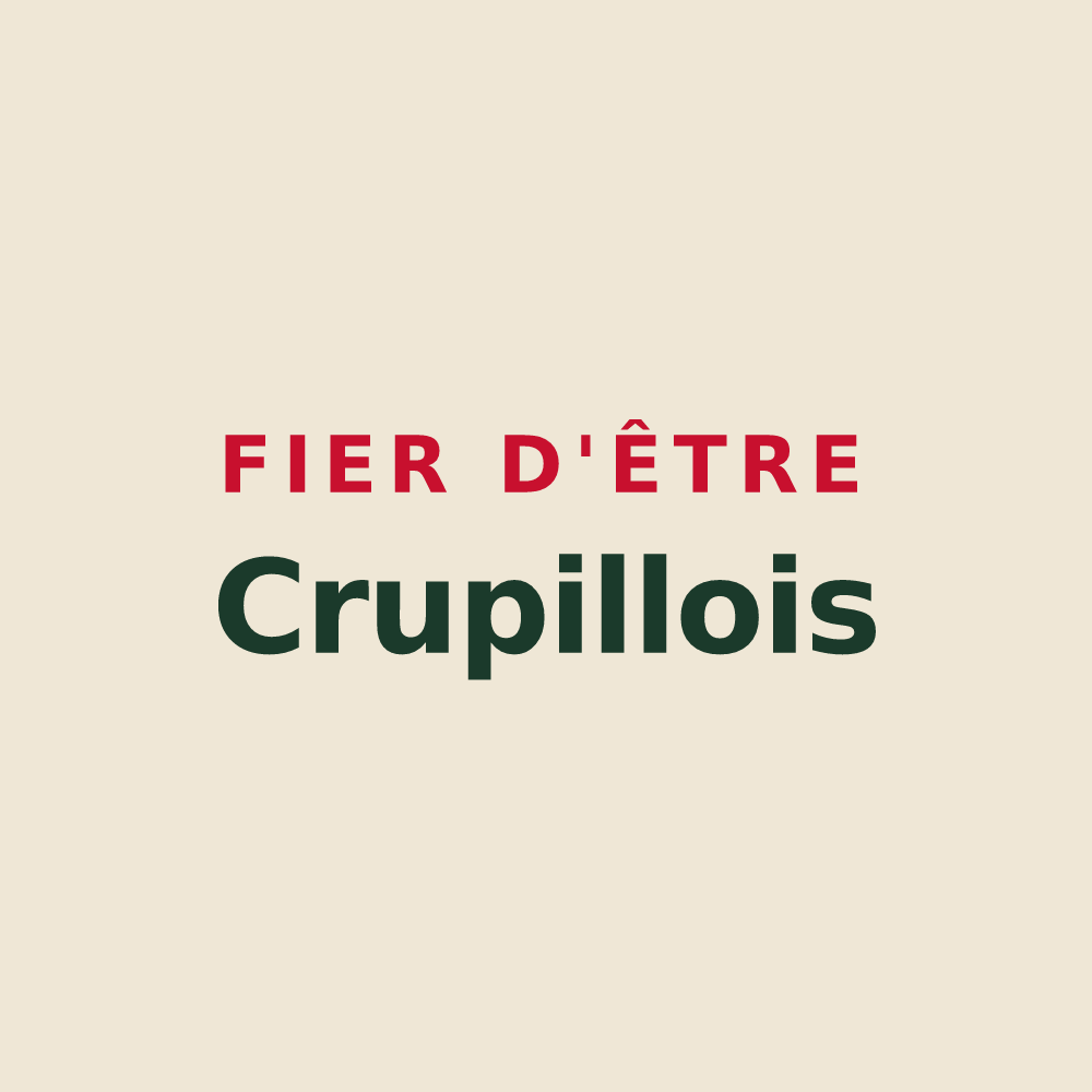 Tote bag « Fier d'être Crupillois » — design pour Crupilly