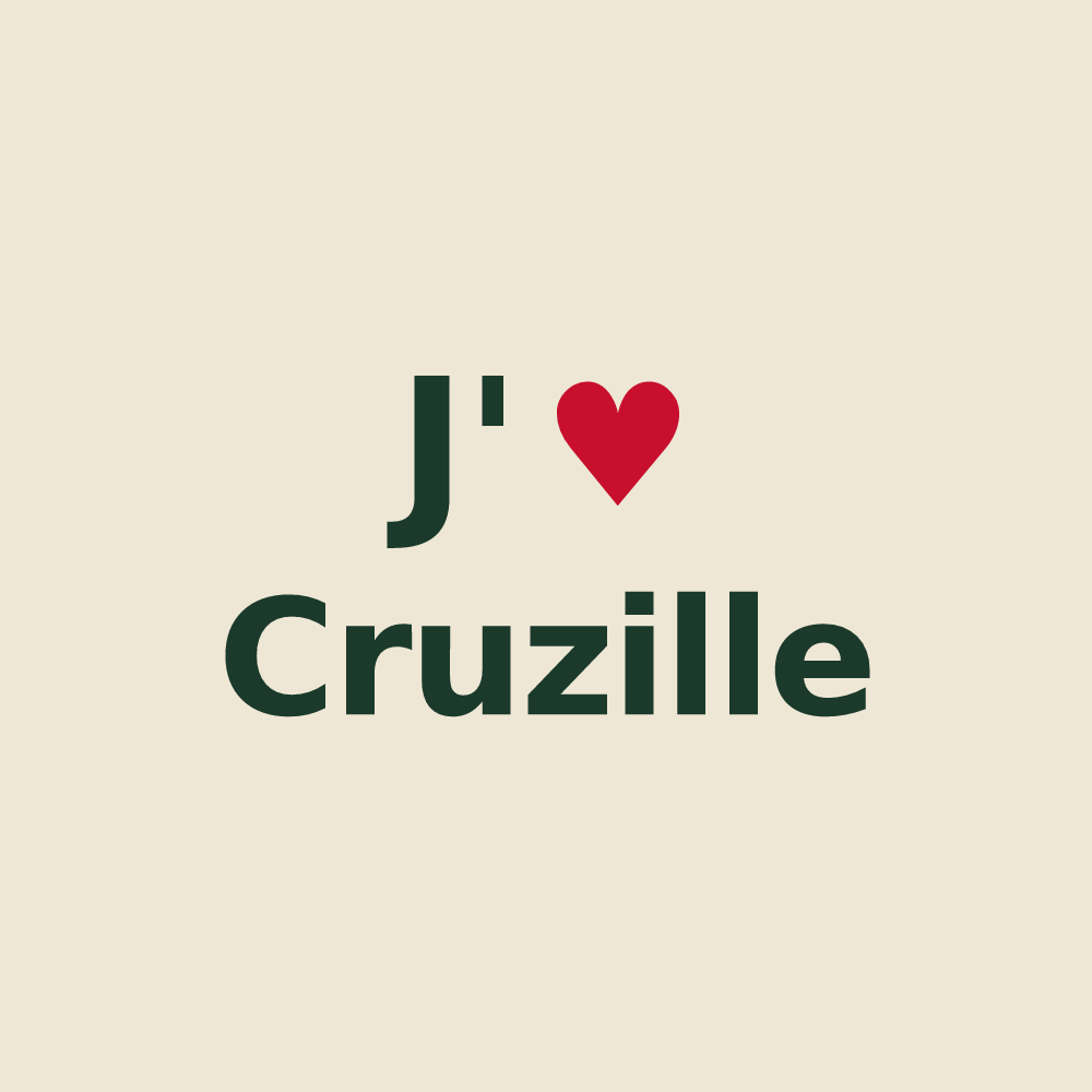Tote bag personnalisé Cruzille — design J'aime Cruzille