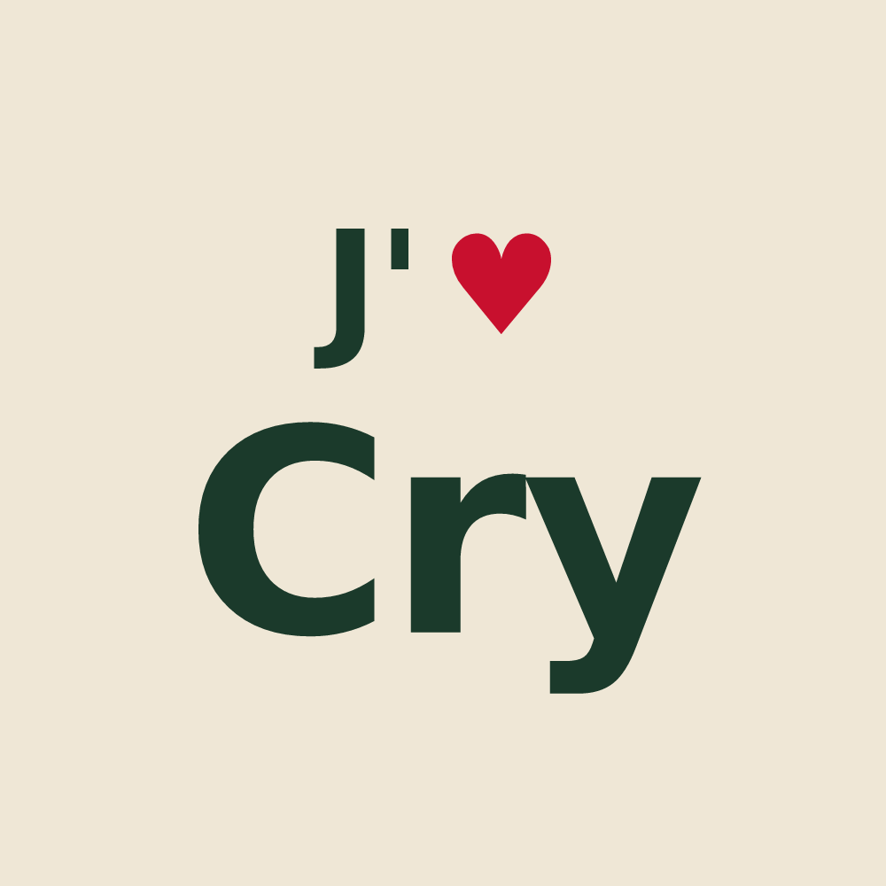 Tote bag personnalisé Cry — design J'aime Cry