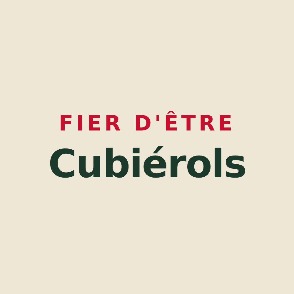 Tote bag « Fier d'être Cubiérols » — design pour Cubières-sur-Cinoble