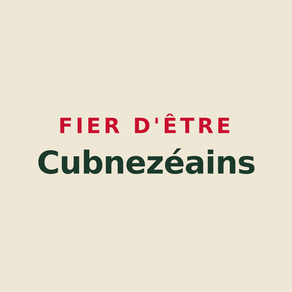 Tote bag « Fier d'être Cubnezéains » — design pour Cubnezais