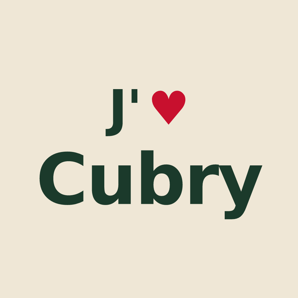 Tote bag personnalisé Cubry — design J'aime Cubry