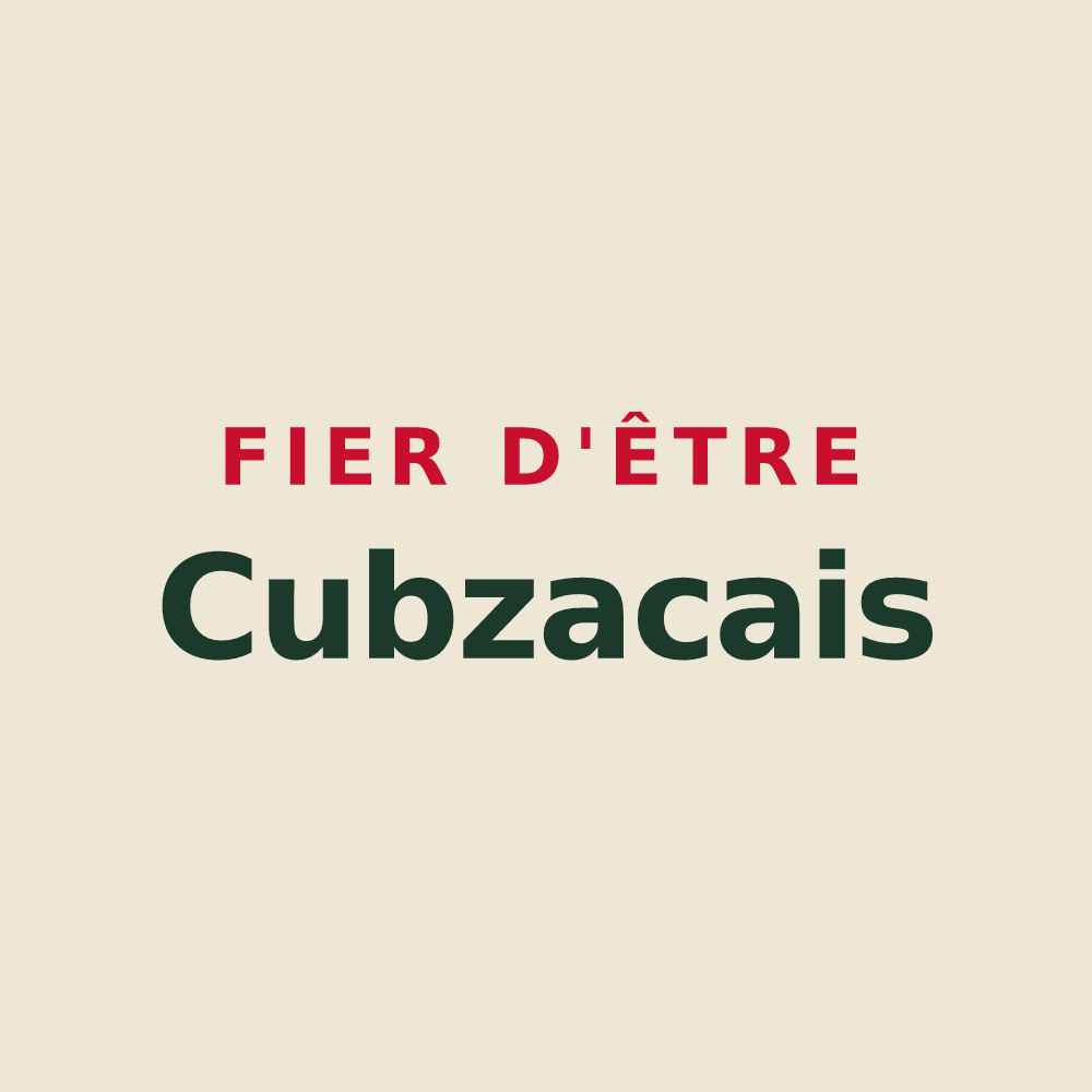 Tote bag « Fier d'être Cubzacais » — design pour Cubzac-les-Ponts