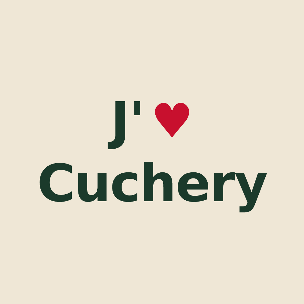 Tote bag personnalisé Cuchery — design J'aime Cuchery