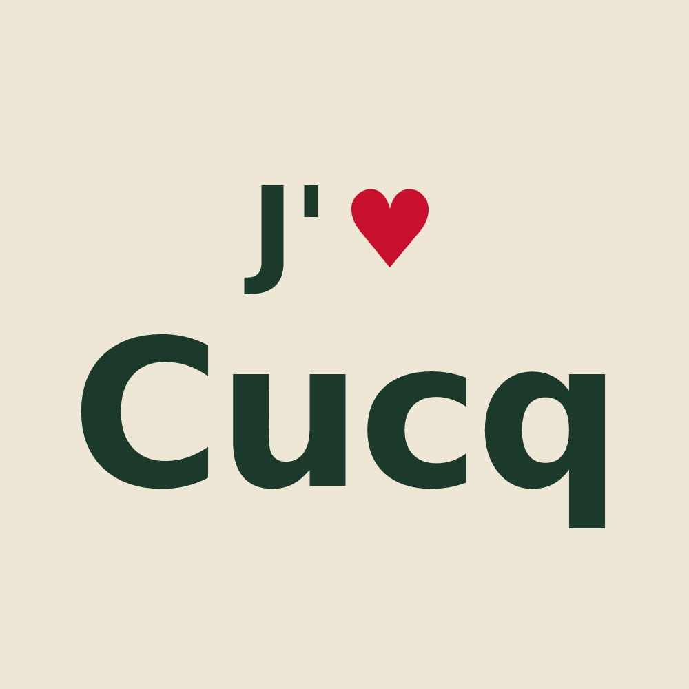 Tote bag personnalisé Cucq — design J'aime Cucq