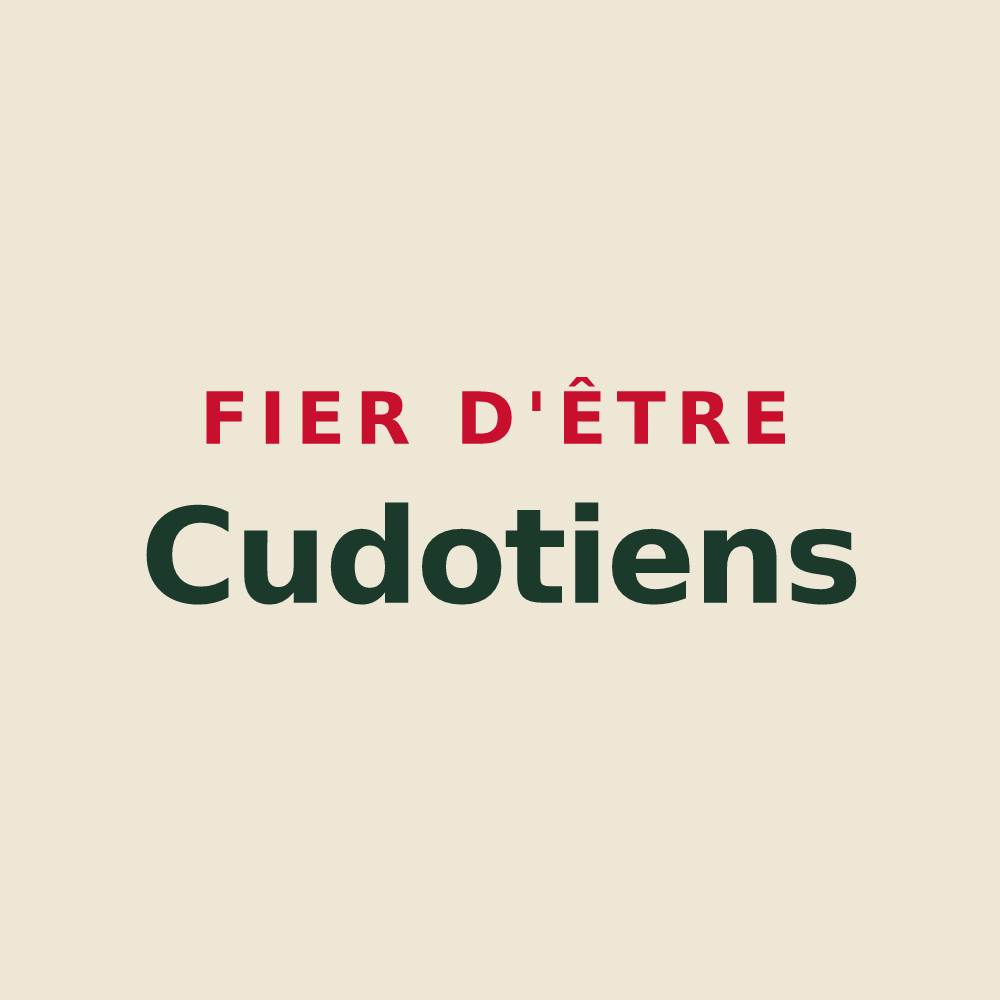 Tote bag « Fier d'être Cudotiens » — design pour Cudot