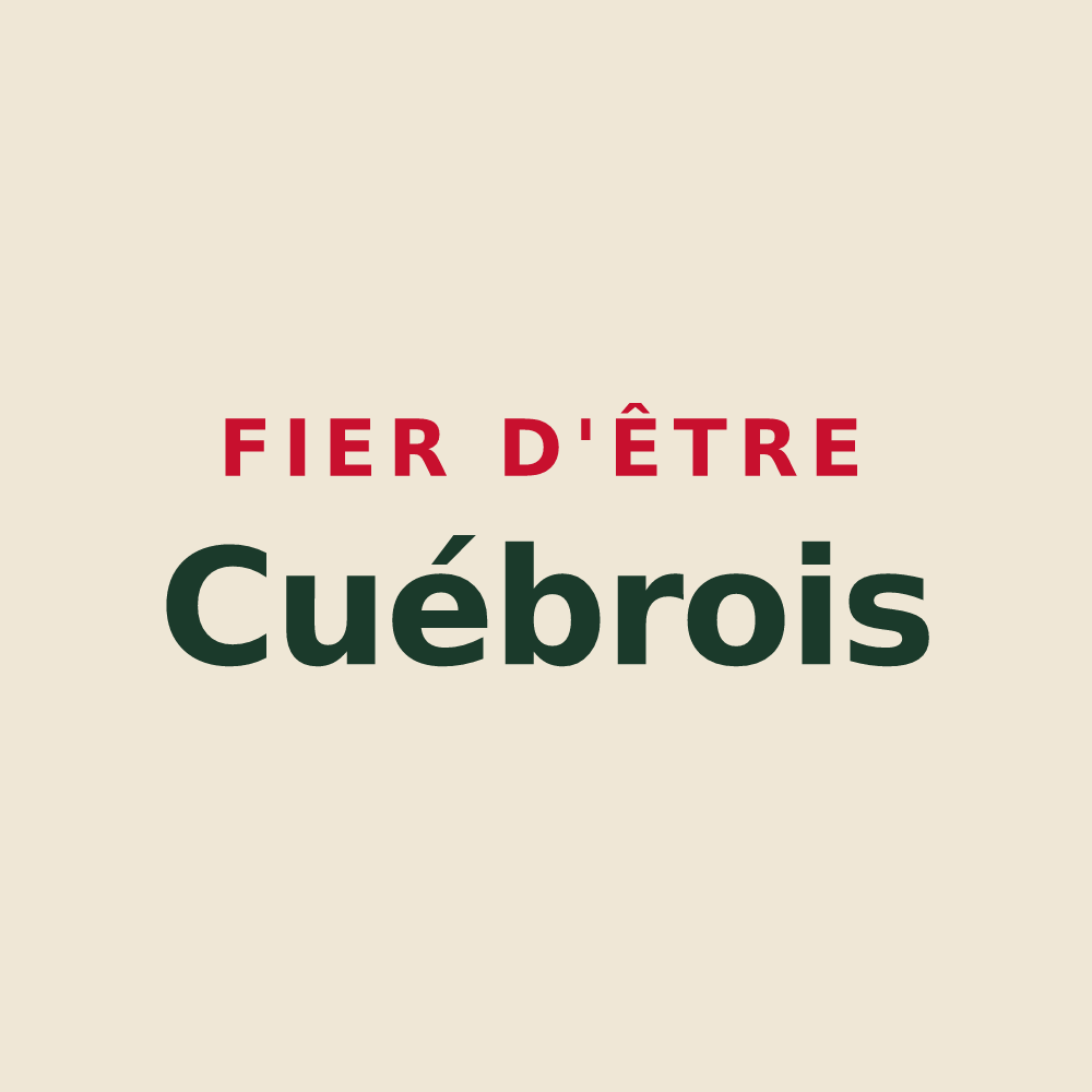 Tote bag « Fier d'être Cuébrois » — design pour Cuébris