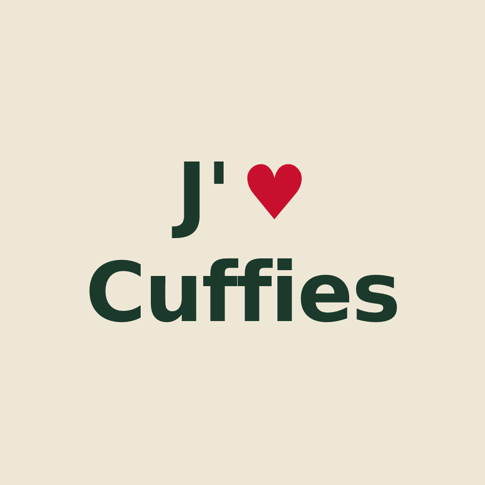Tote bag personnalisé Cuffies — design J'aime Cuffies