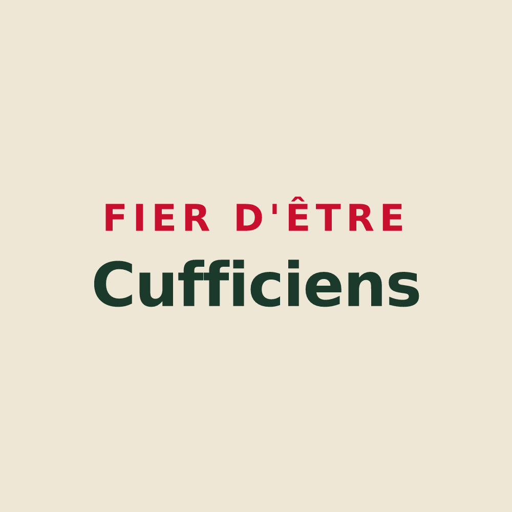 Tote bag « Fier d'être Cufficiens » — design pour Cuffies