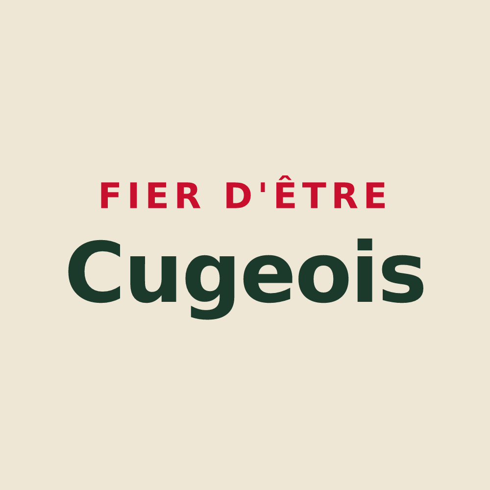 Tote bag « Fier d'être Cugeois » — design pour Cuges-les-Pins
