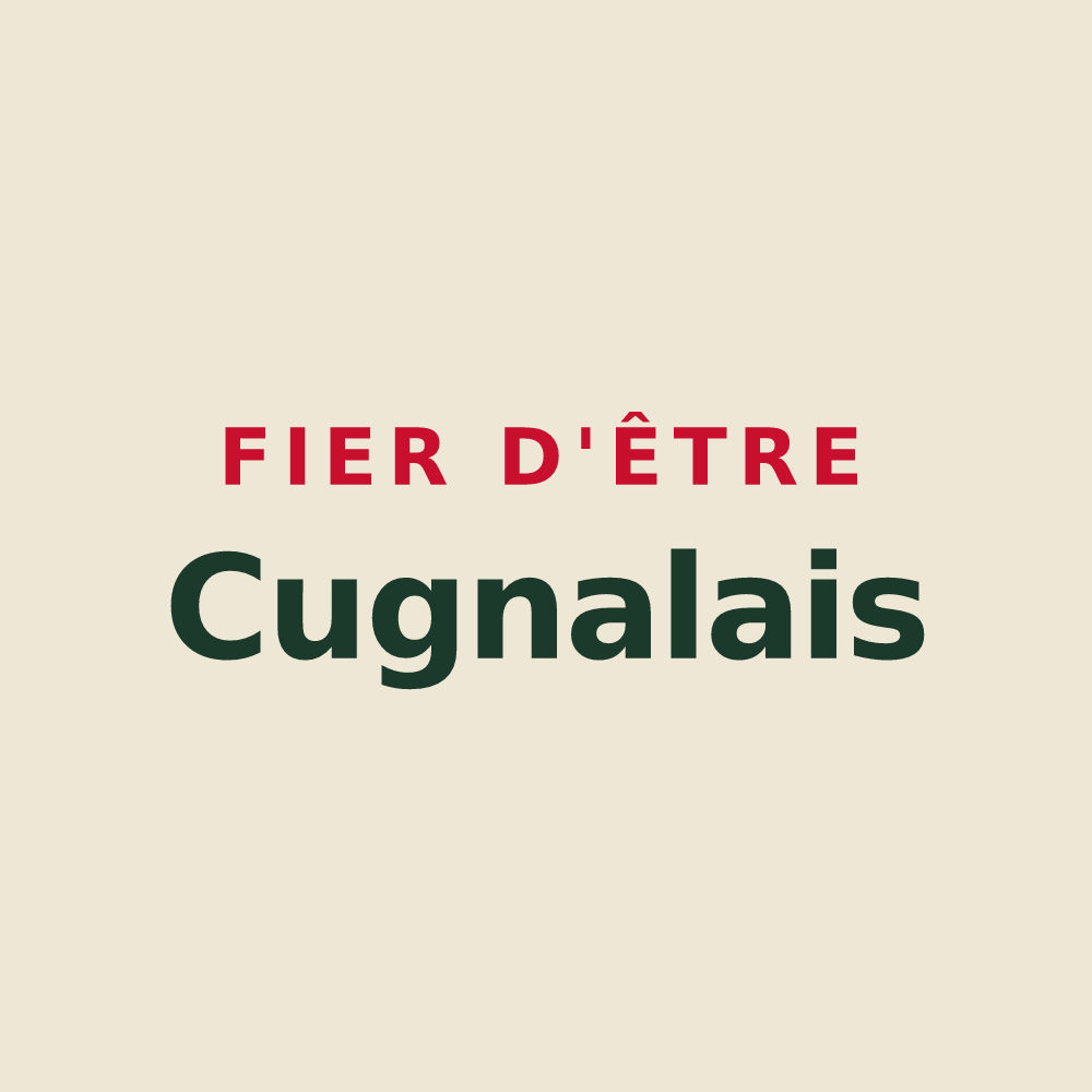 Tote bag « Fier d'être Cugnalais » — design pour Cugnaux