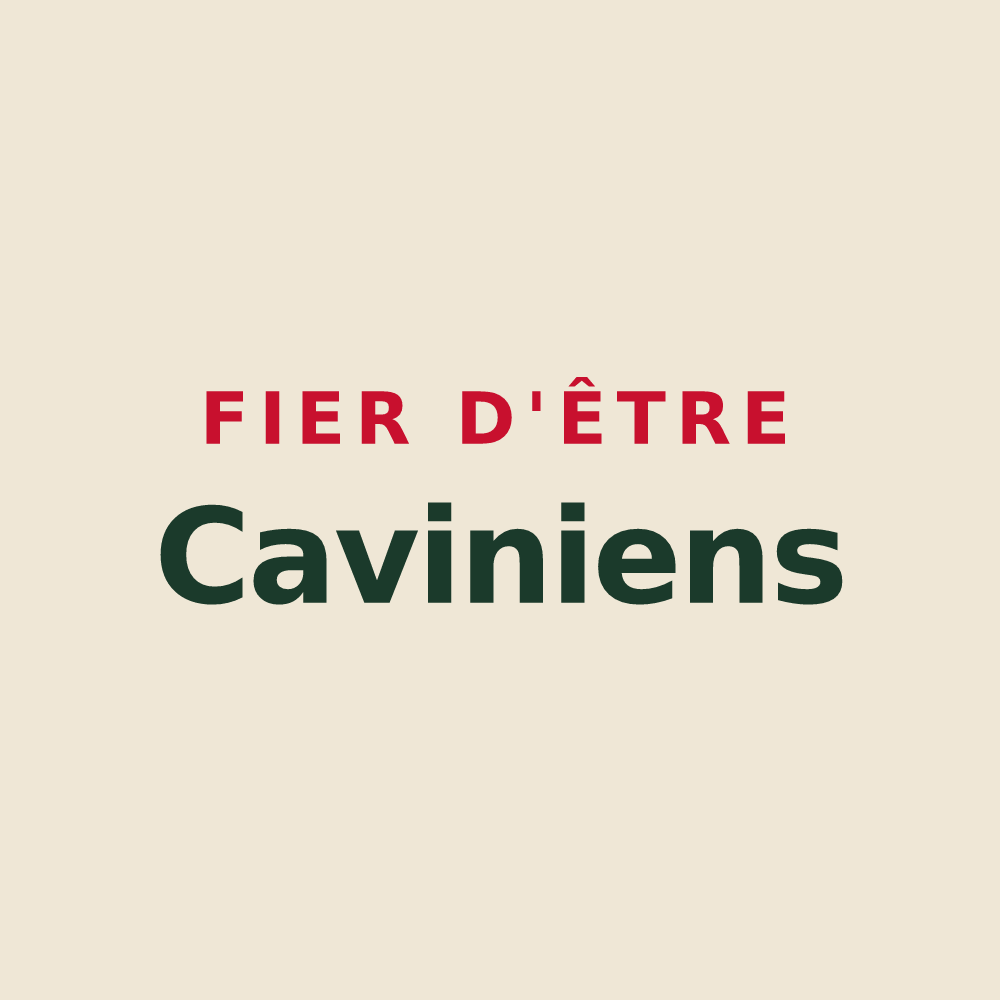 Tote bag « Fier d'être Caviniens » — design pour Cugny