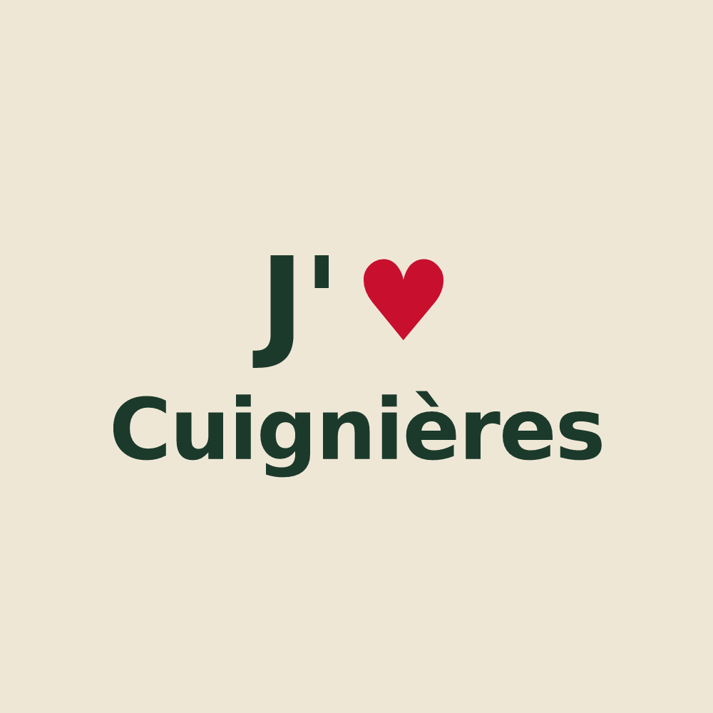Tote bag personnalisé Cuignières — design J'aime Cuignières