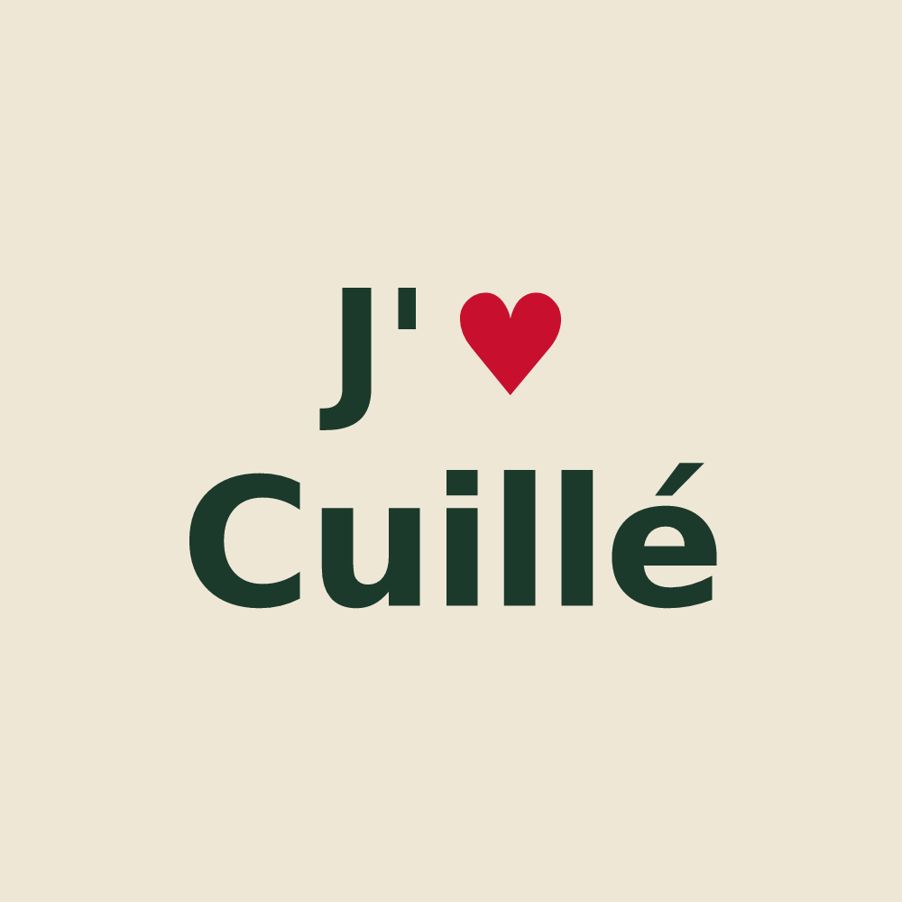 Tote bag personnalisé Cuillé — design J'aime Cuillé