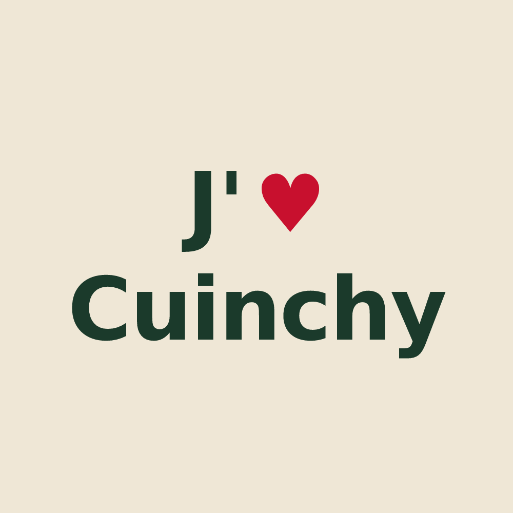 Tote bag personnalisé Cuinchy — design J'aime Cuinchy