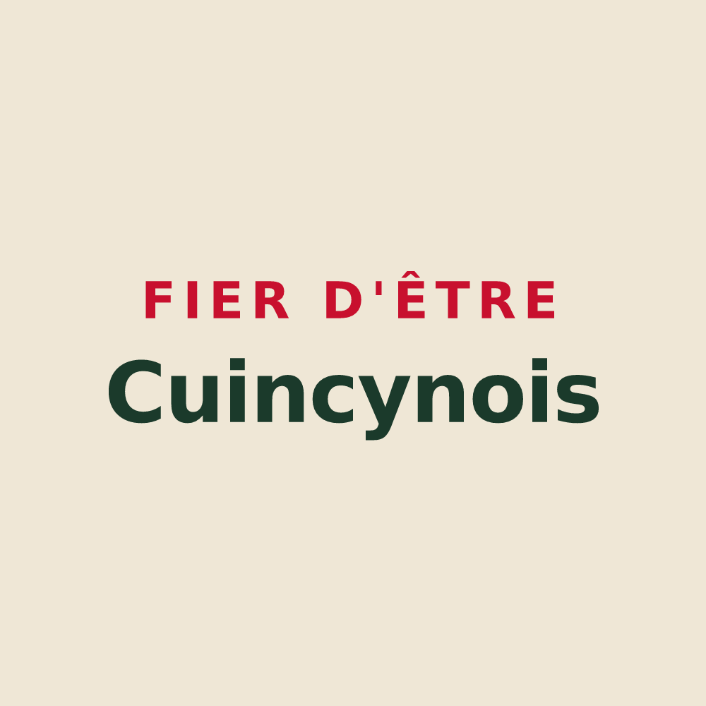 Tote bag « Fier d'être Cuincynois » — design pour Cuincy