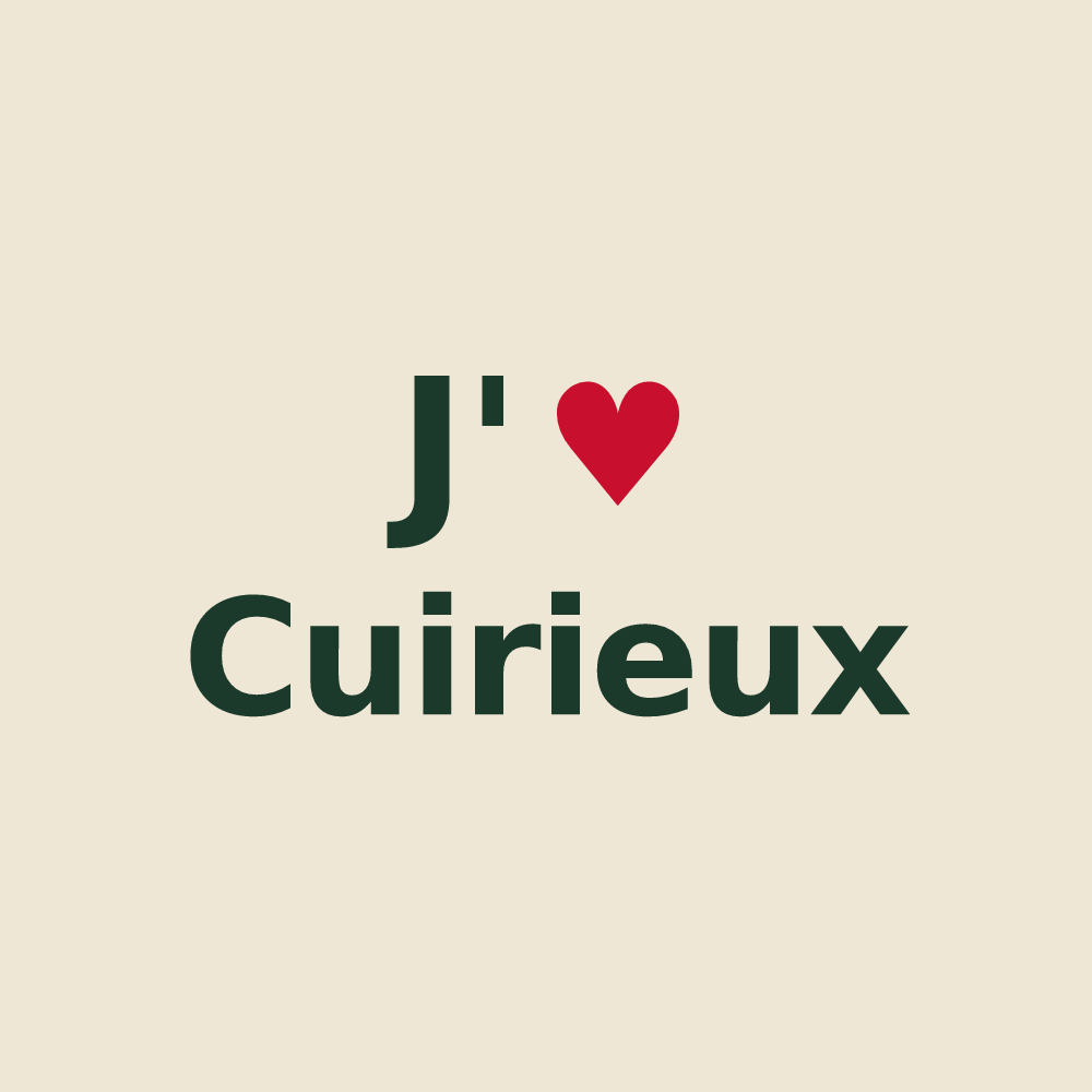 Tote bag personnalisé Cuirieux — design J'aime Cuirieux