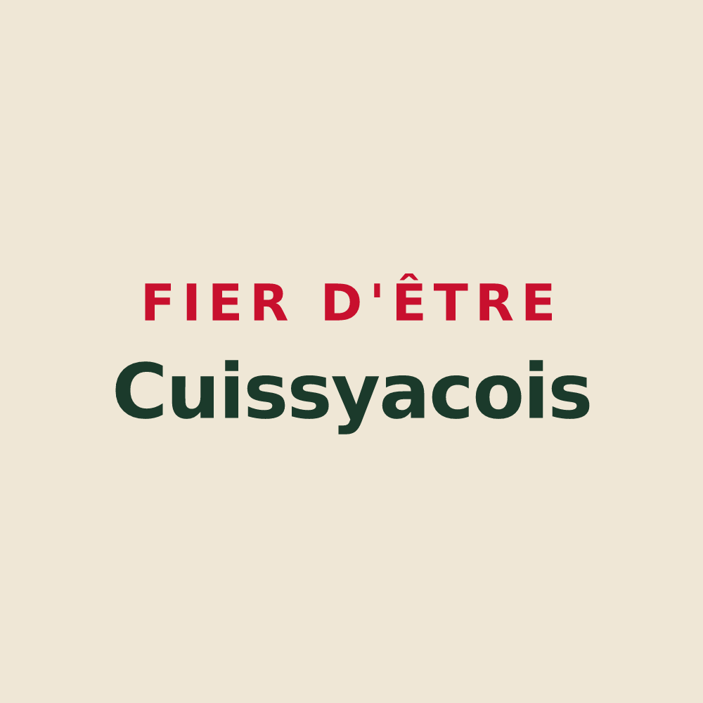 Tote bag « Fier d'être Cuissyacois » — design pour Cuissy-et-Geny