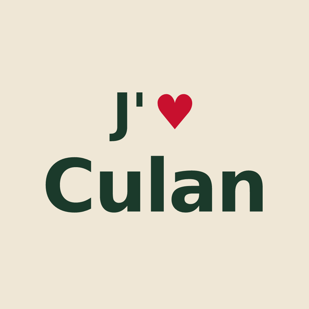 Tote bag personnalisé Culan — design J'aime Culan