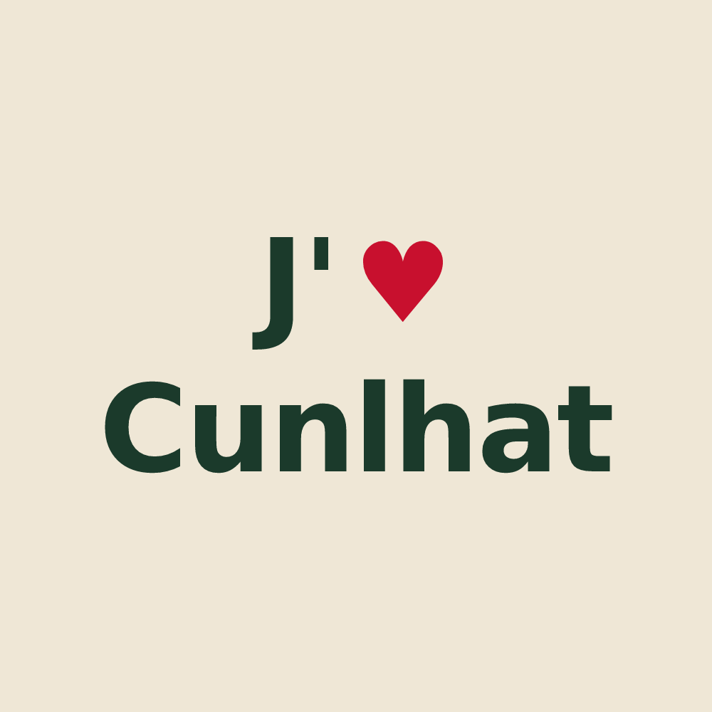 Tote bag personnalisé Cunlhat — design J'aime Cunlhat