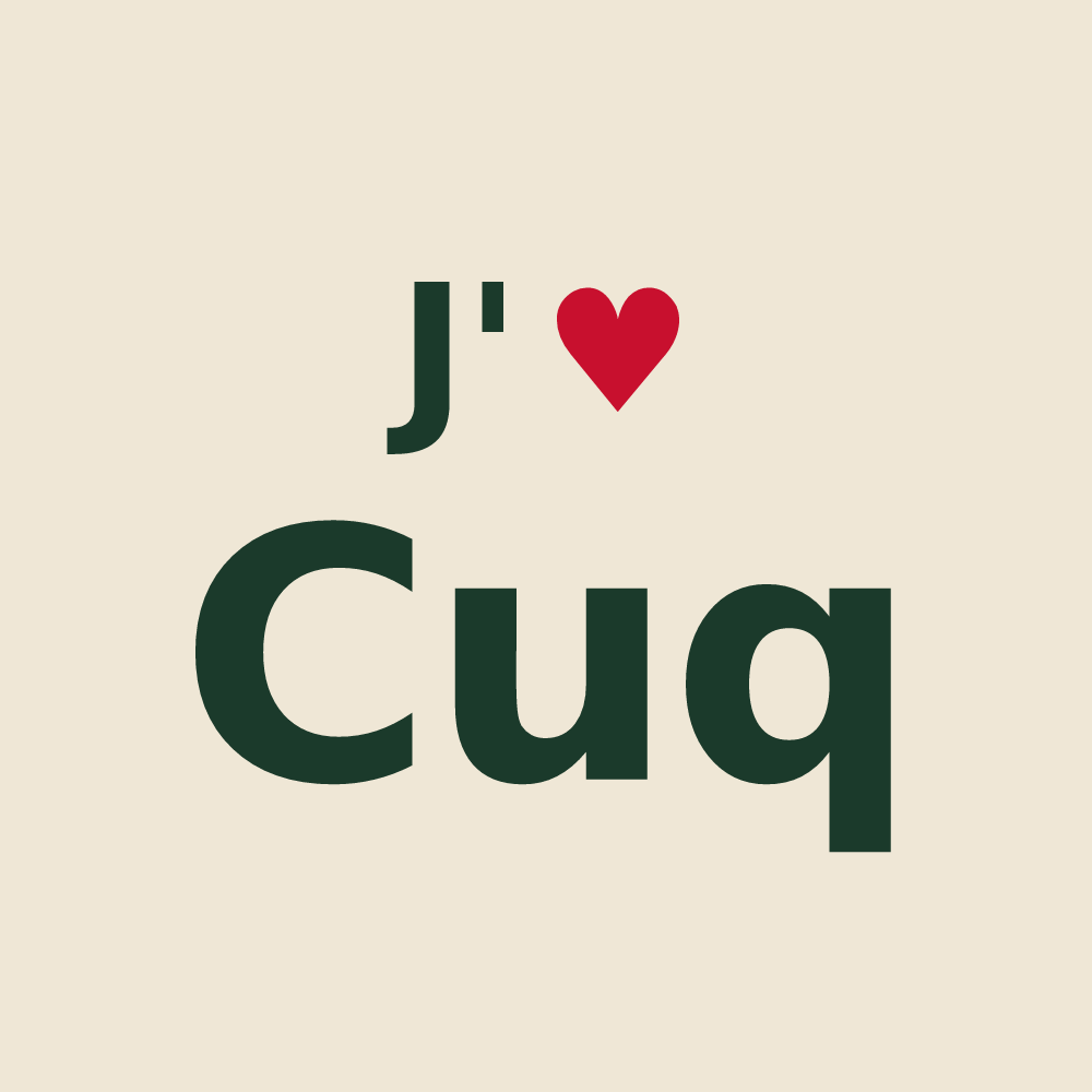 Tote bag personnalisé Cuq — design J'aime Cuq