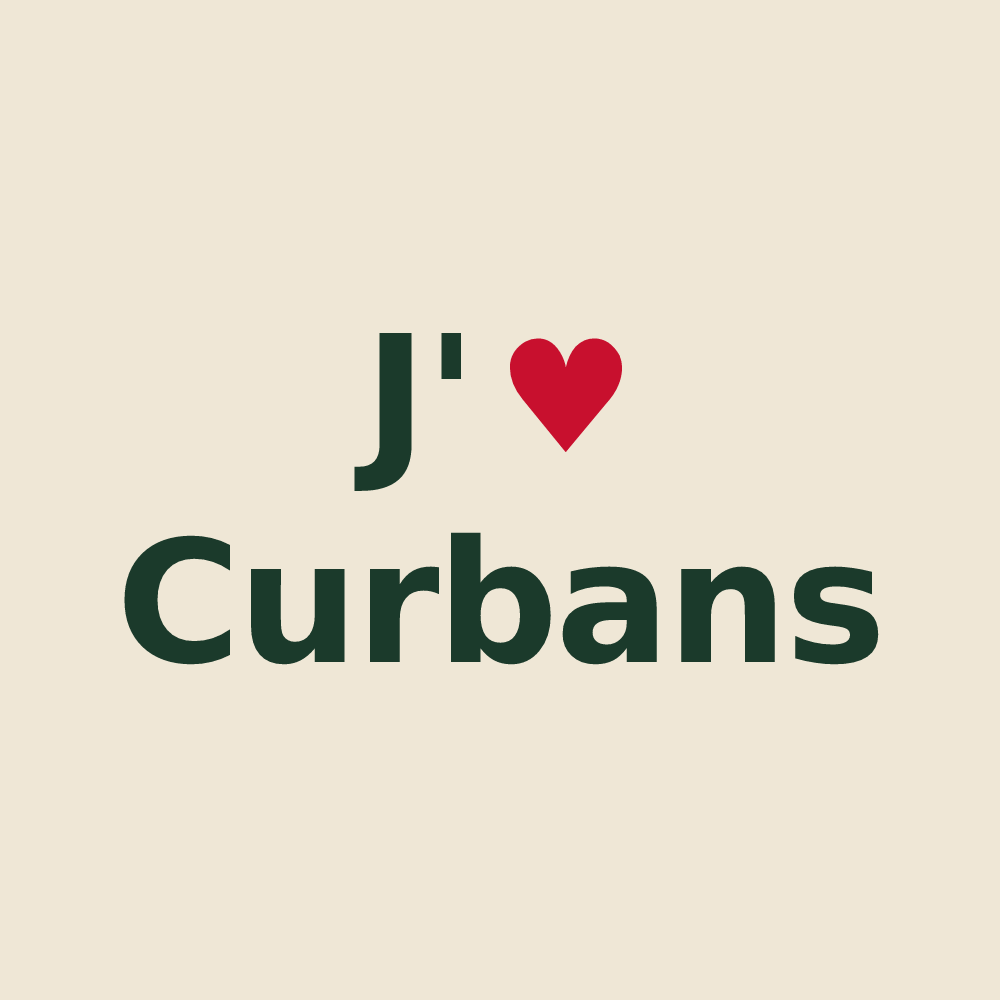 Tote bag personnalisé Curbans — design J'aime Curbans
