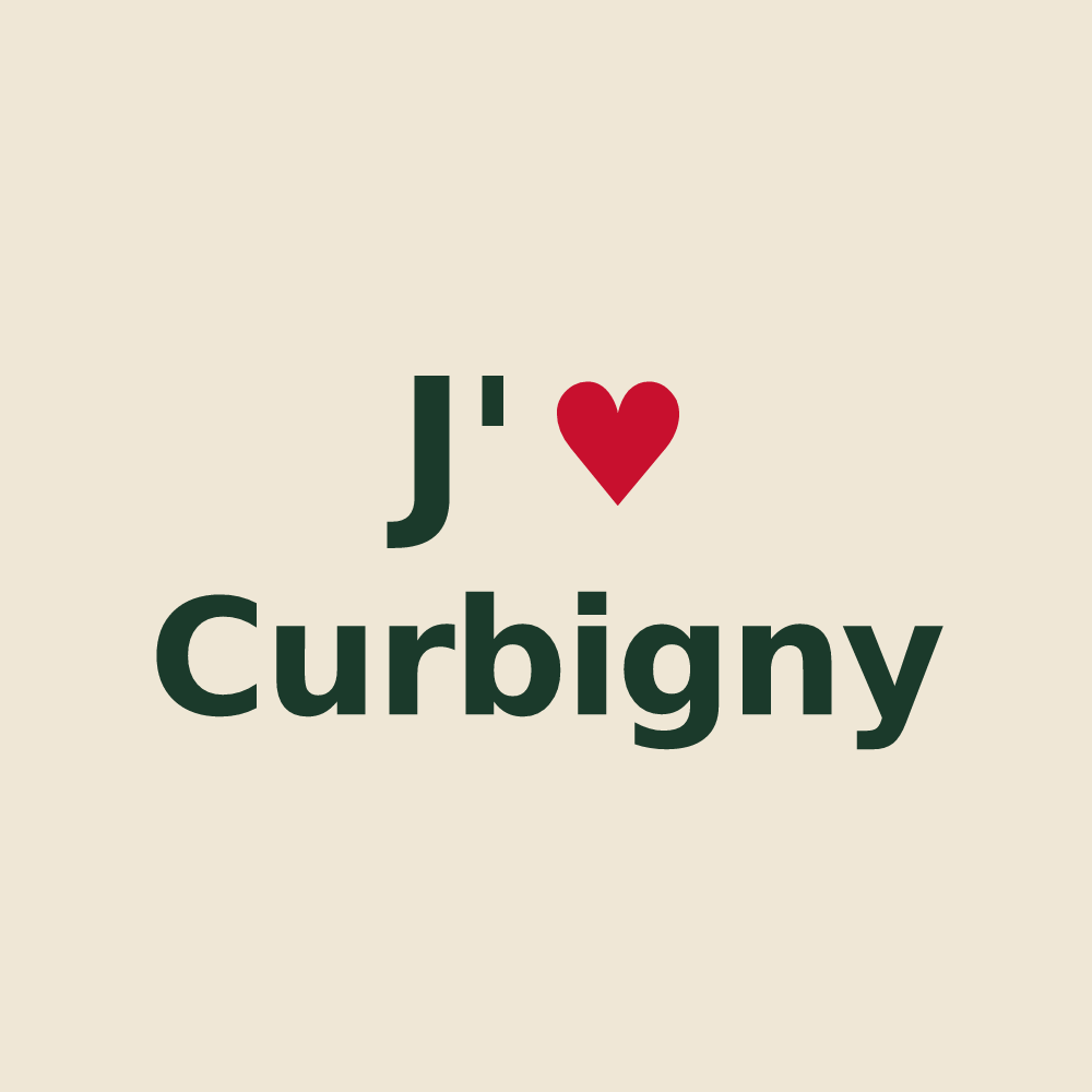Tote bag personnalisé Curbigny — design J'aime Curbigny
