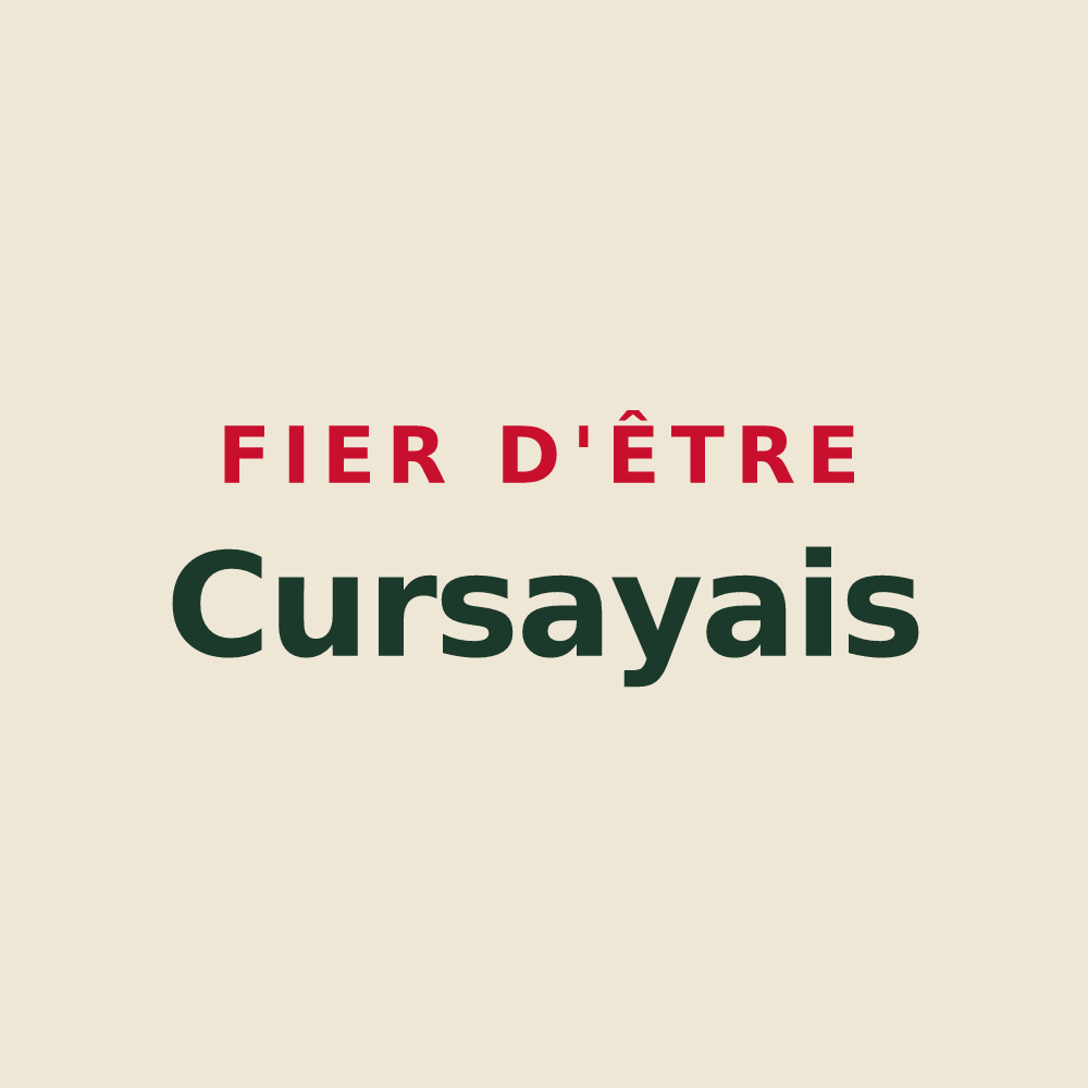 Tote bag « Fier d'être Cursayais » — design pour Curçay-sur-Dive