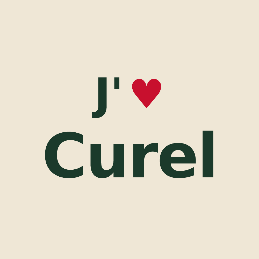 Tote bag personnalisé Curel — design J'aime Curel